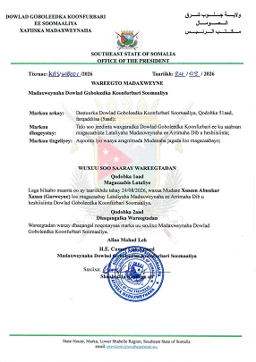 WAREEGTO MADAXWEYNE 